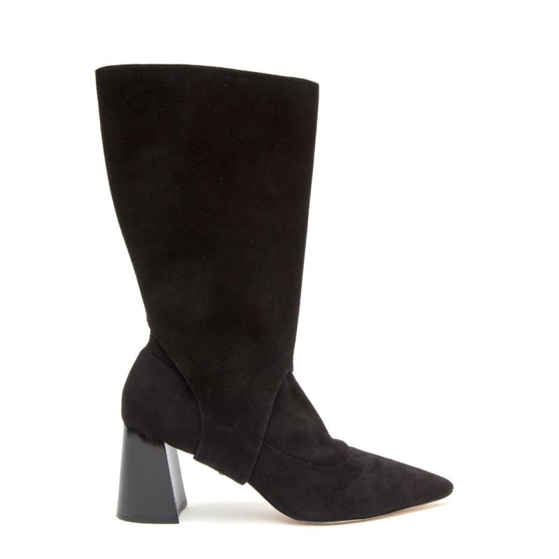 Black Suede Boot + Nancy Strap image