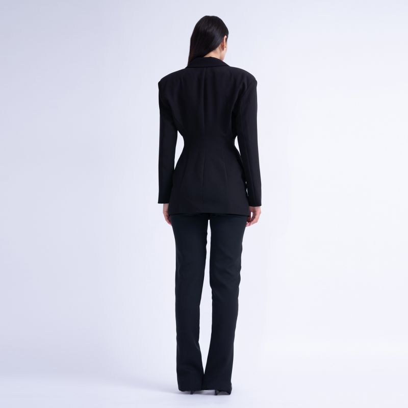 Black Tailored Hourglass Blazer image