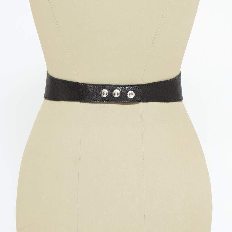 Black leather corset belt by JUAN-JO gallery