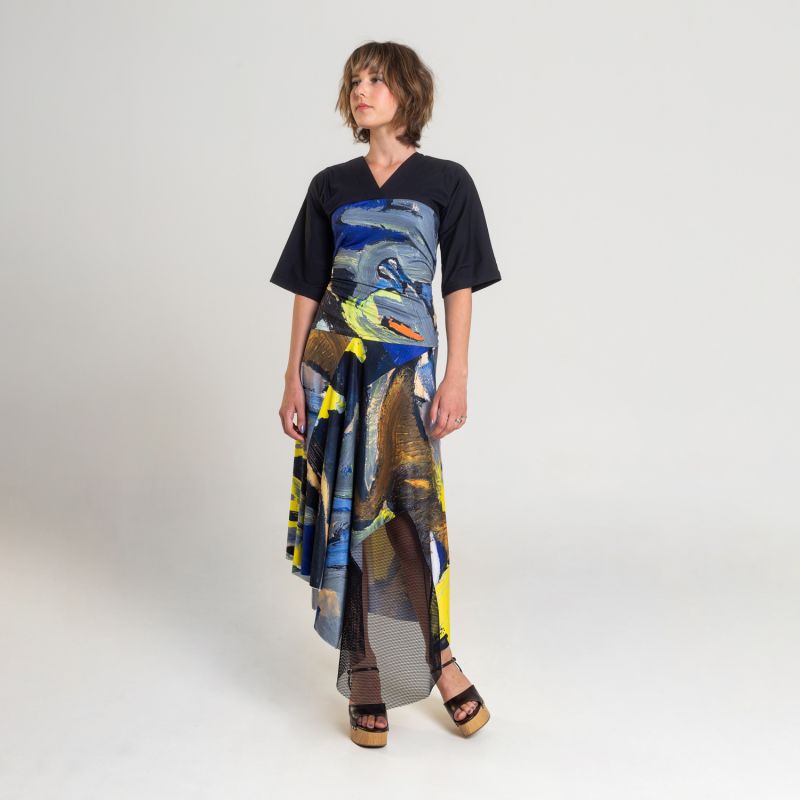 Blue Bird Printed Skirt image