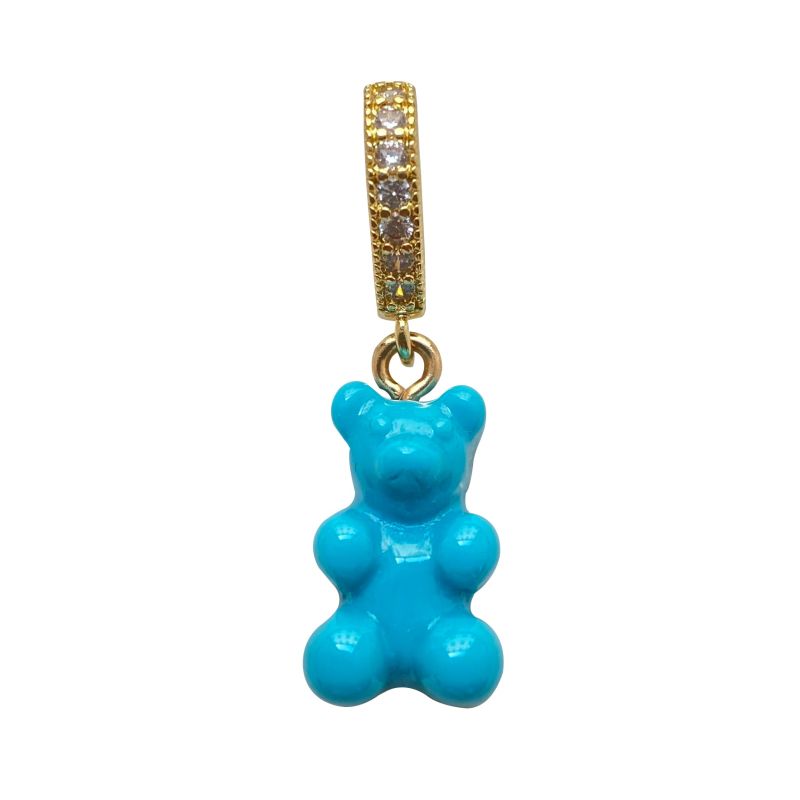 Blue Gummy Bear Charm Pendant image
