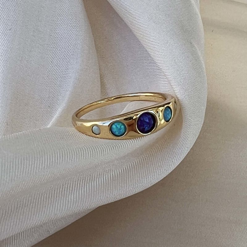 Blue Opal Ombre Via Ring image