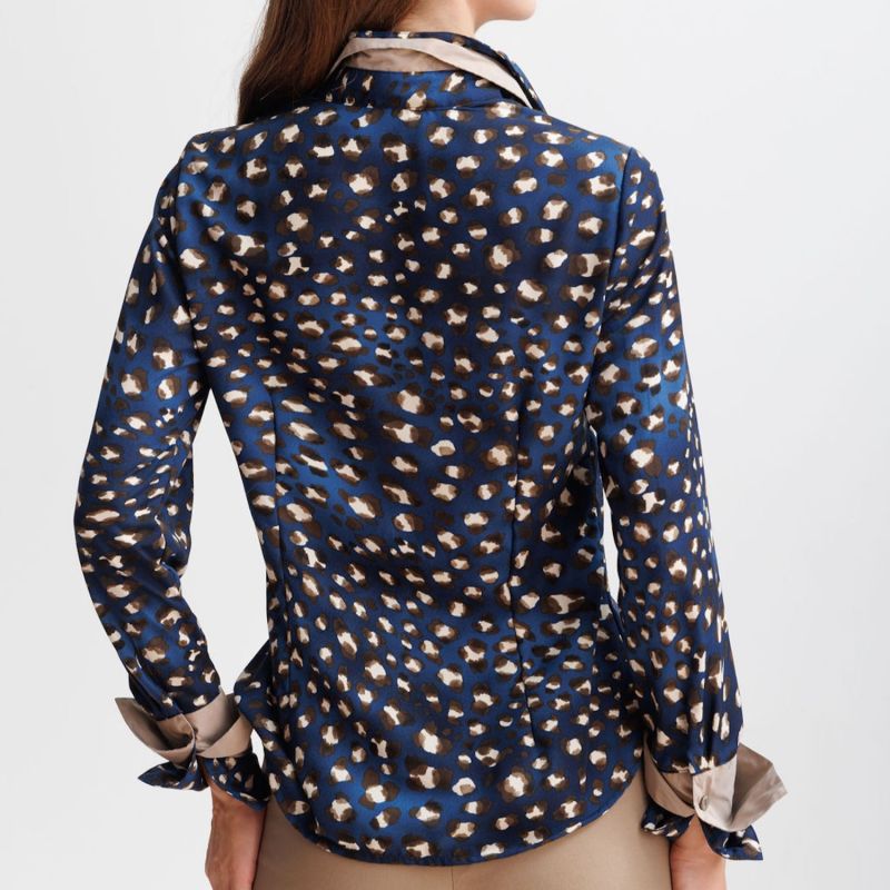 Blue Serenity Double Cuff Blouse image