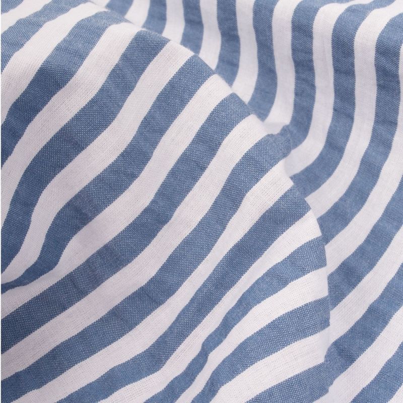 Blue Stripes Seersucker Pyjama Shorts image