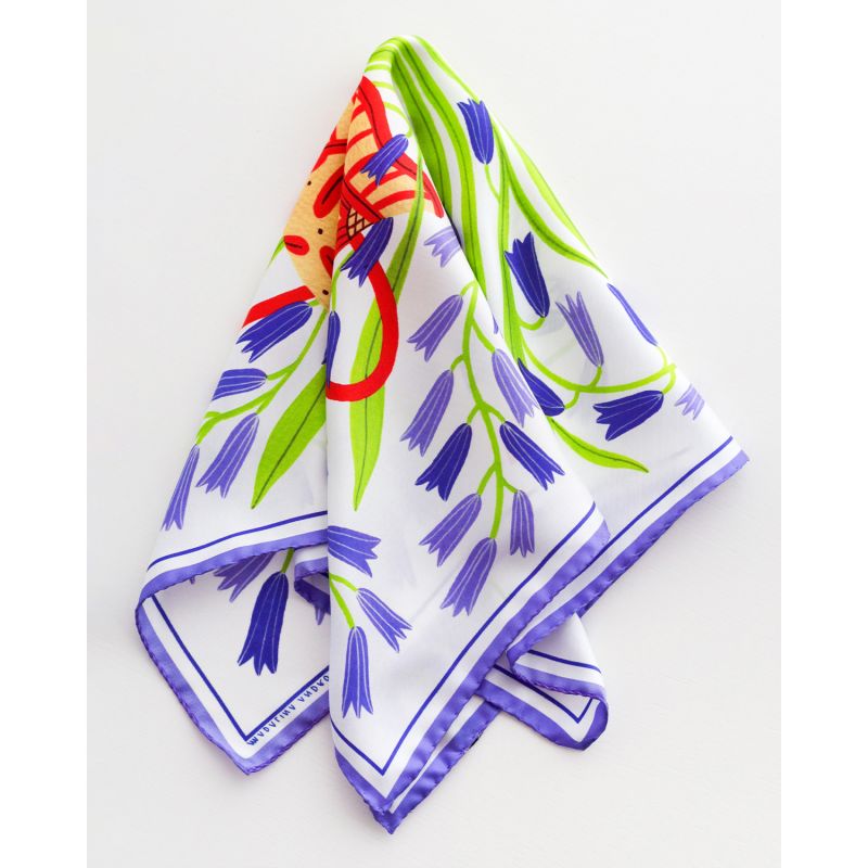 Bluebells Small Silk Scarf image