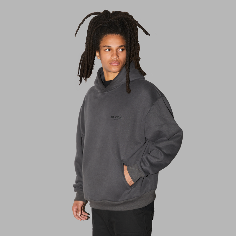 Blvck Charcoal Hoodie image