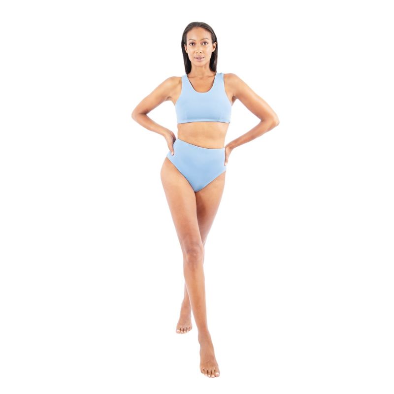 Syros Crisscross Bikini In Baby Blue Ocean Spray image