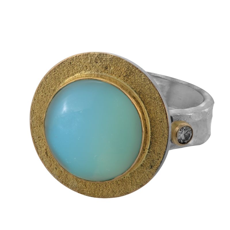 Bon Bon Chalcedony Diamond Ring image