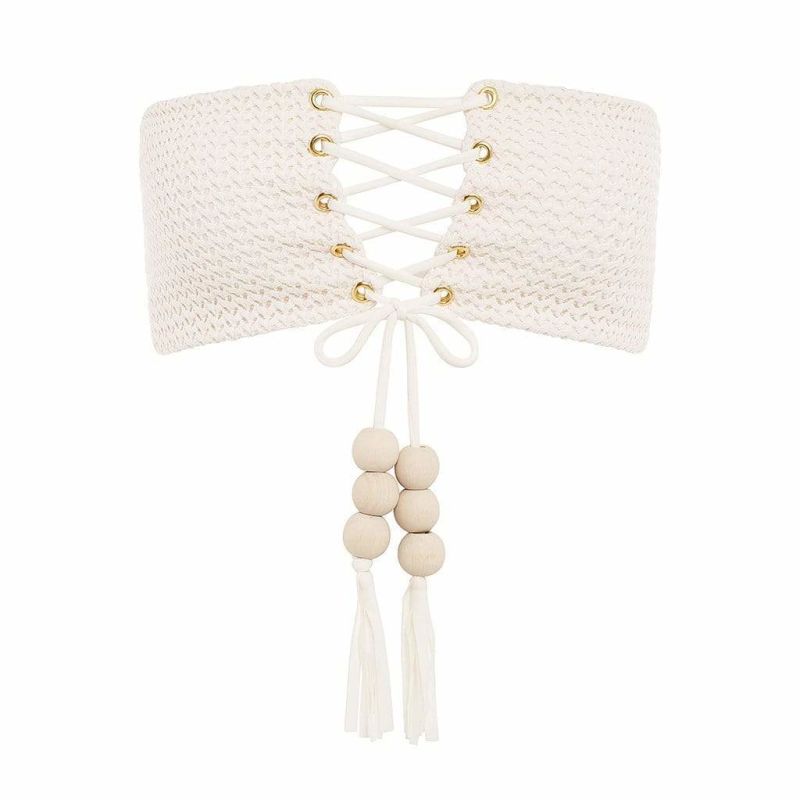 Bone Crochet Corset Bikini Top Montce Swim Wolf & Badger