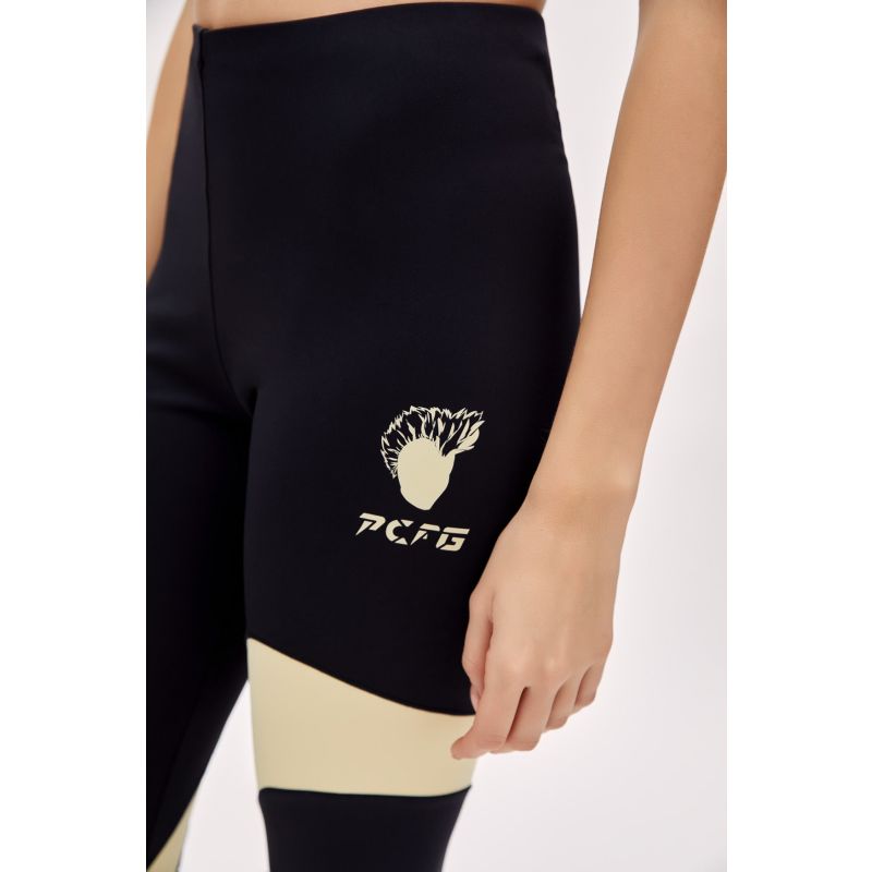 Women Boomerang Legging Black PCFG Wolf Badger