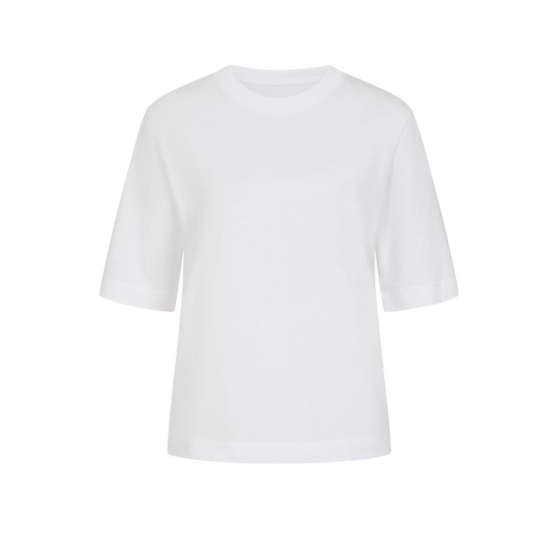 Boxy Plain White Organic Cotton Tee image