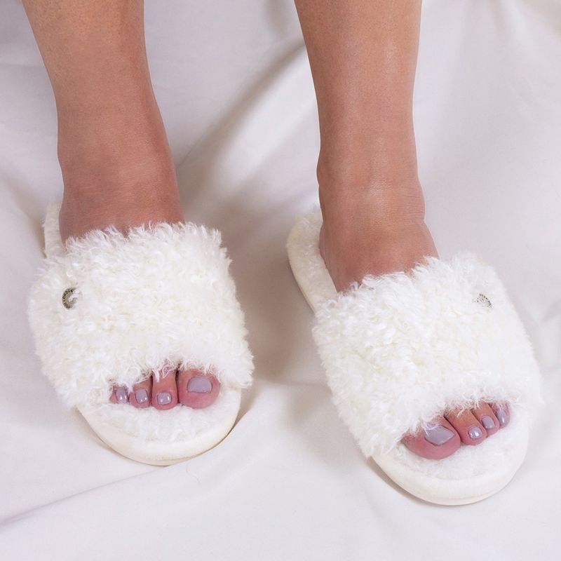 Candy On-Trend Slider Slippers In Vanilla image