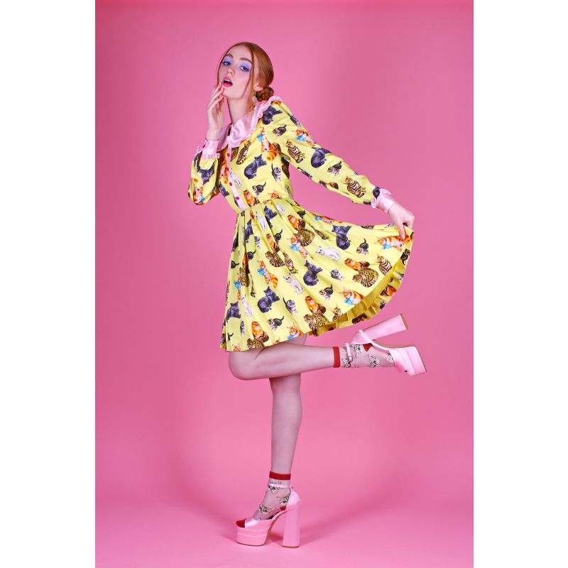 Cattitude Yellow Angelette Dress image