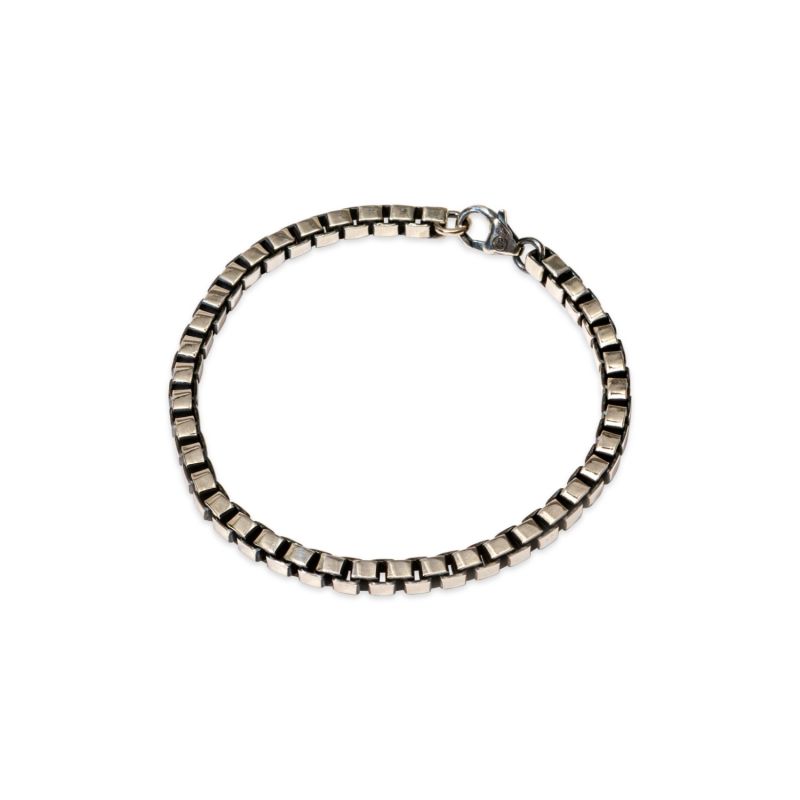 Box Chain Bracelet - Silver by LOUPN