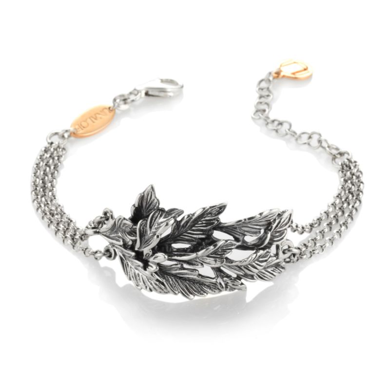 Bracelet Leaf Sterling Silver Adjustable image