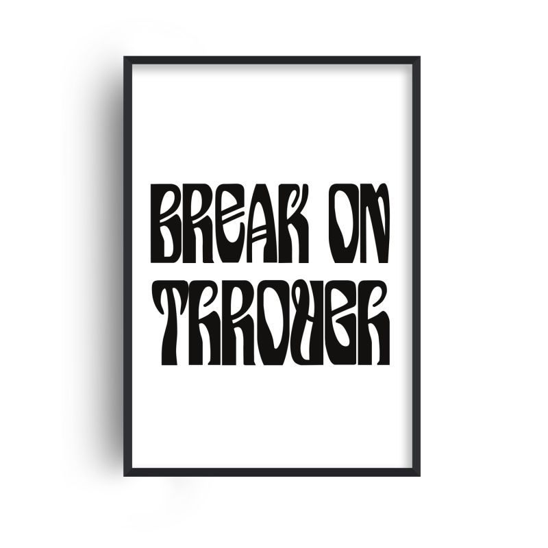 Break On Through The Doors Retro GicléE Art Print image