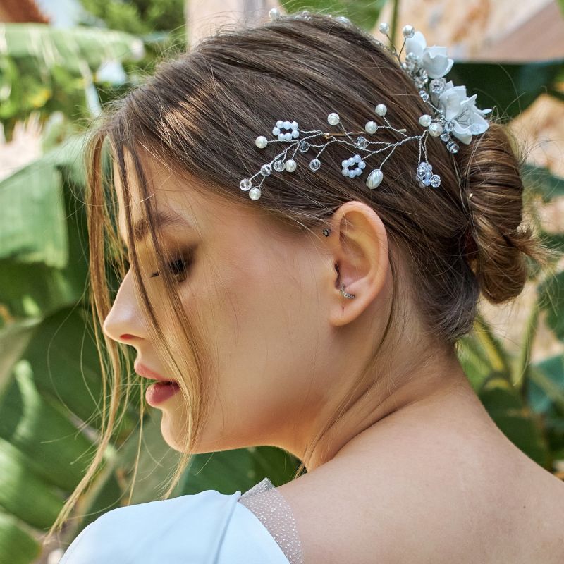 Bridal Flower Comb Buckle Ariana image