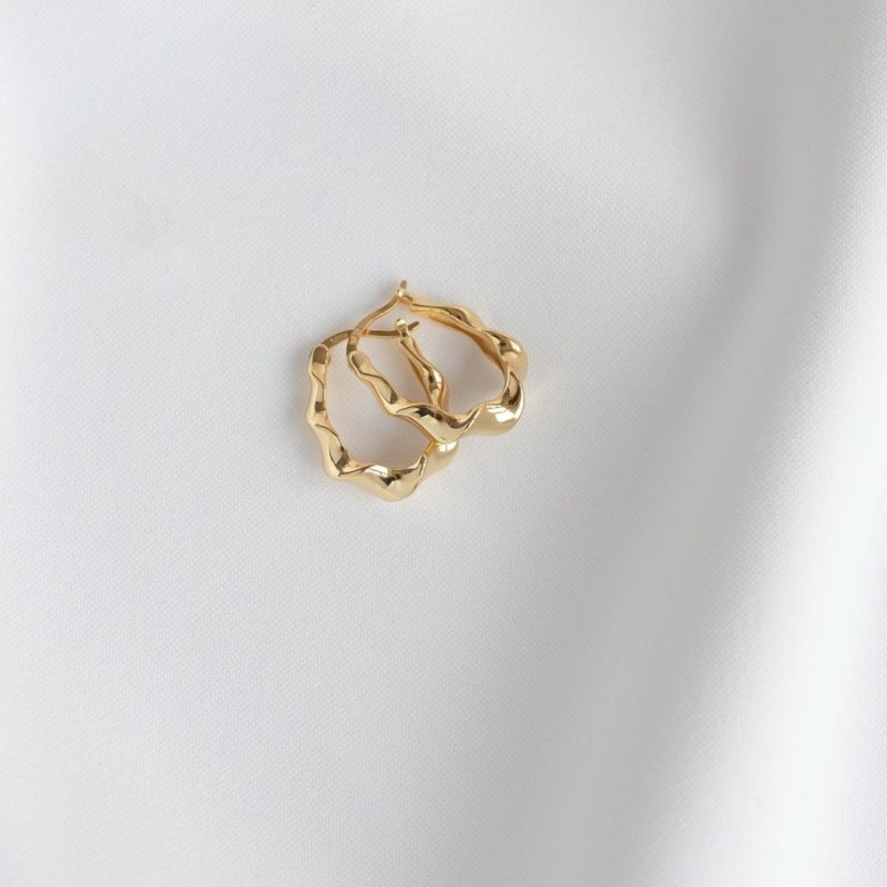 Briella Twisted Gold Hoops image
