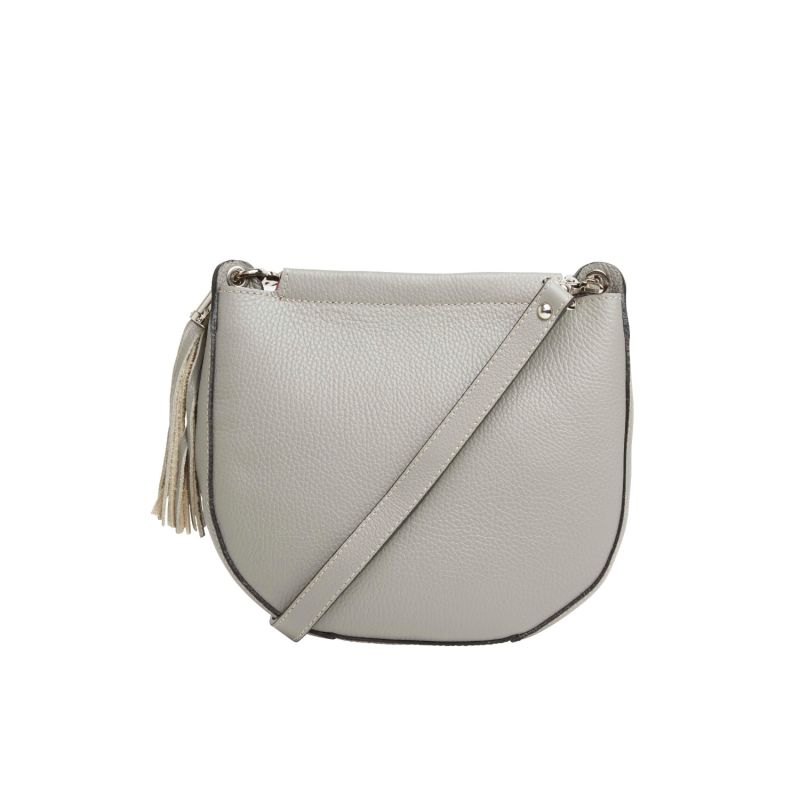 Lille Crossbody Tassel Bag In Light Grey image