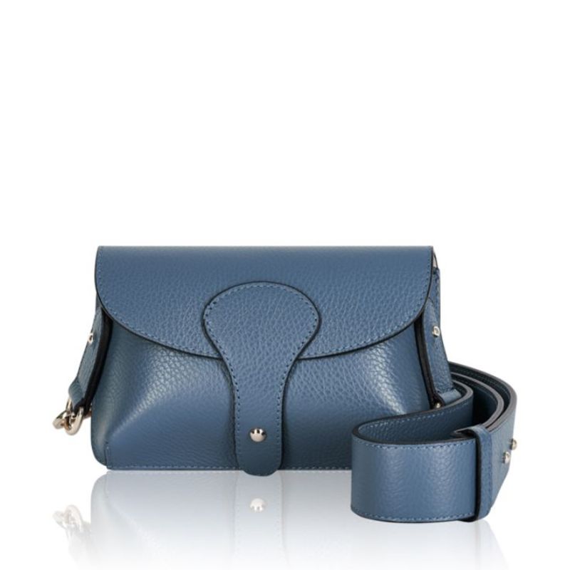 Luca Small Crossbody Bag In Denim Blue | Betsy & Floss | Wolf & Badger