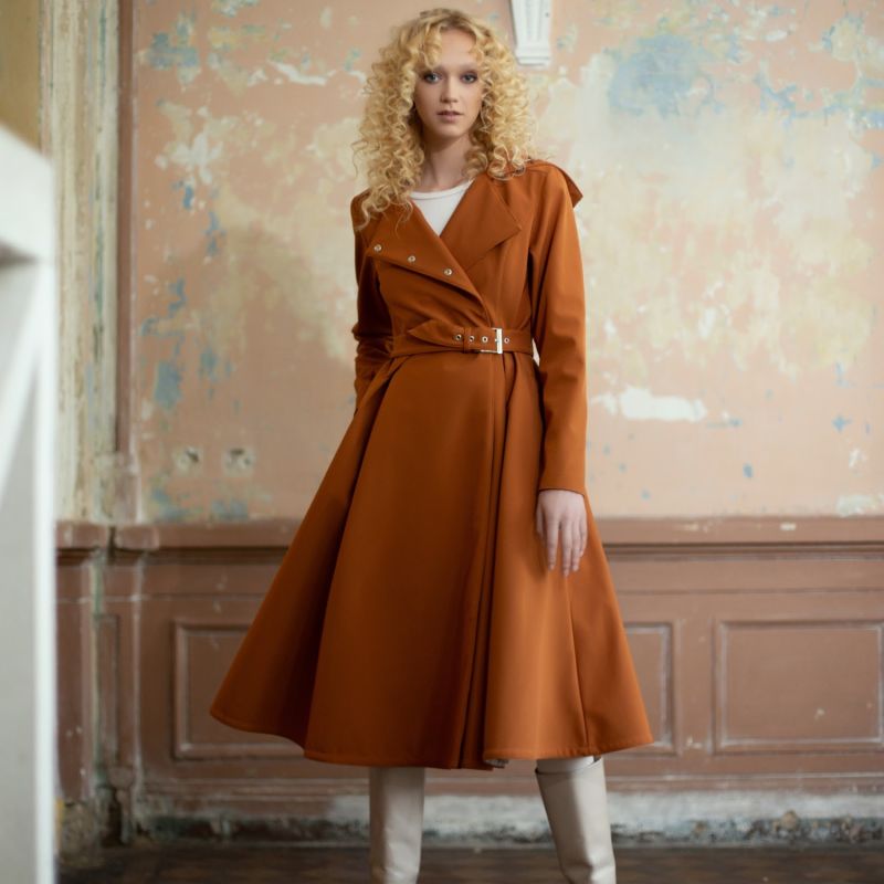 Caramel womens coat outlet