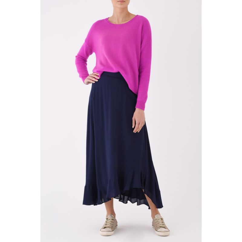 Chica Skirt Navy Rayon image