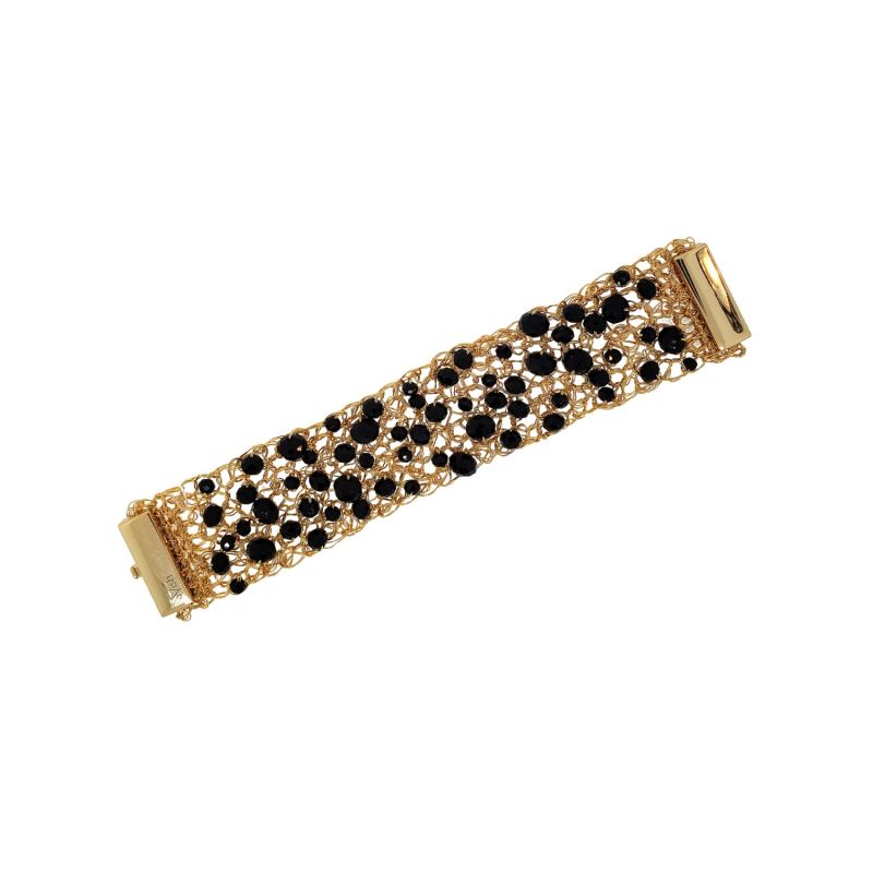 Black & Gold Aurora Handmade Bracelet image