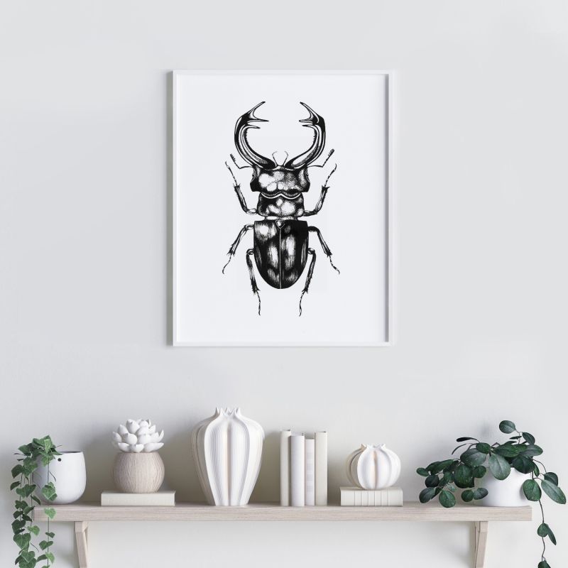 'The Stag Beetle' - Fine Art Print A4 image