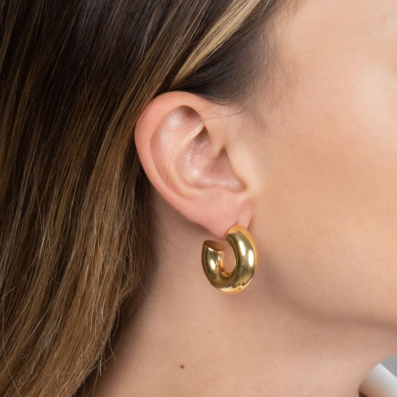 Bubble Hoop Earring - Gold image