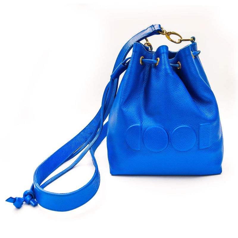 Cobalt Blue Bucket Bag COOL CREATIVE Wolf Badger