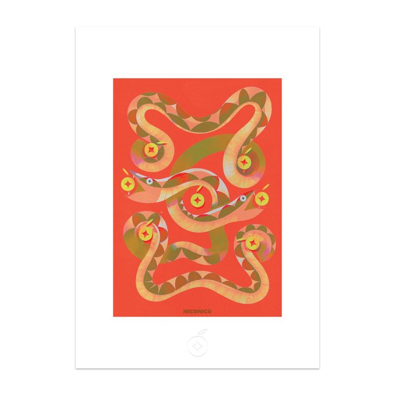 Bundle Of Snakes Print image