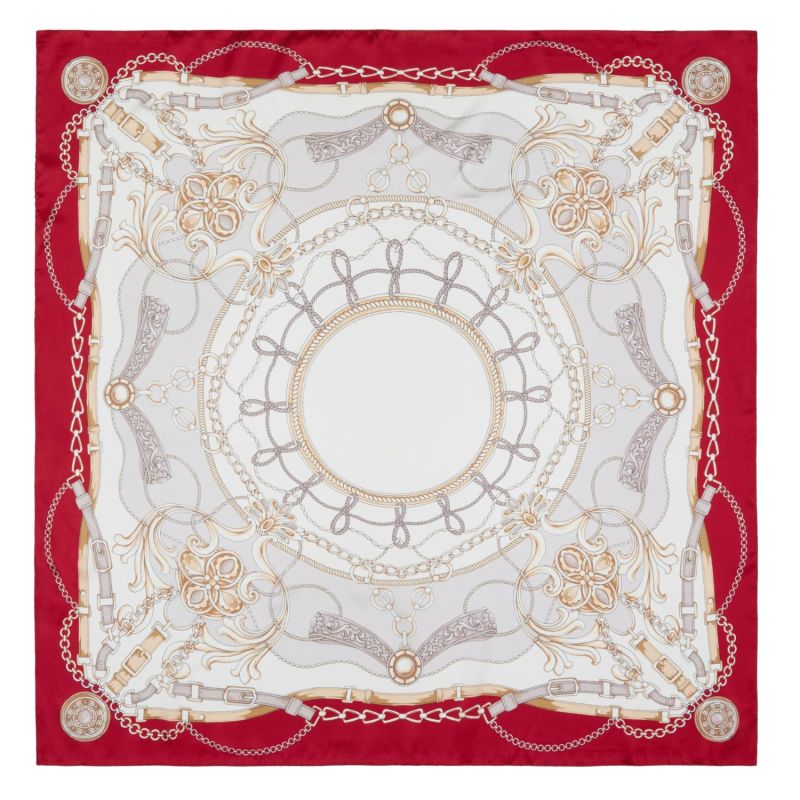 Burlington Silk Scarf Red image