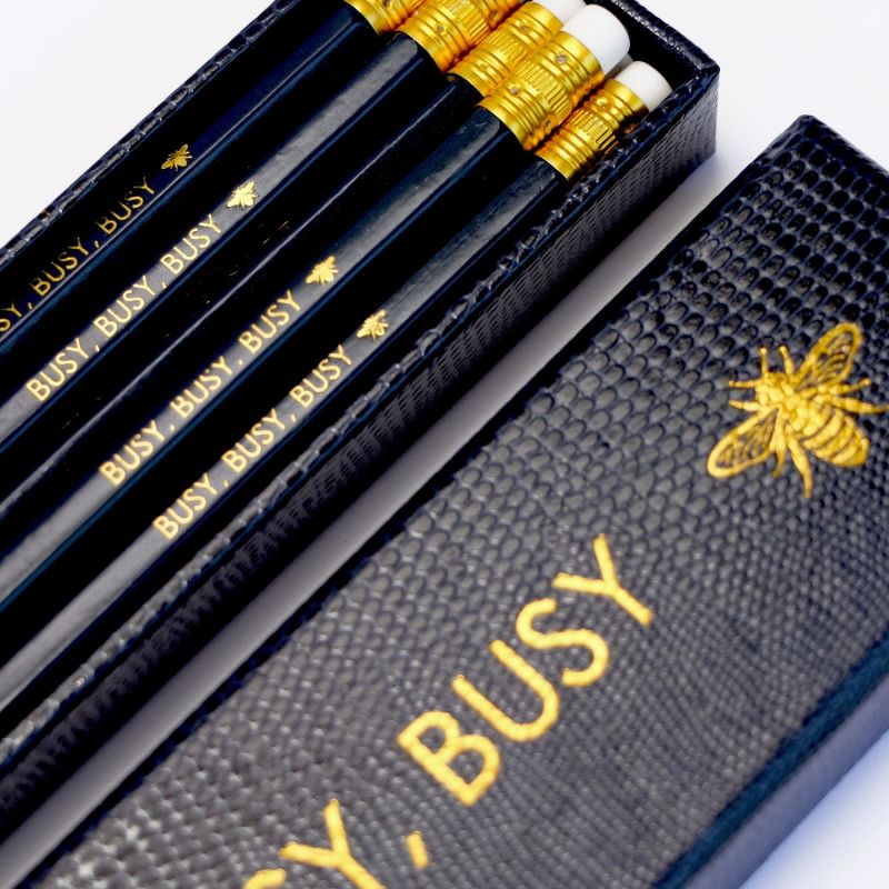 Busy Busy Busy M Journal With Matching Pencils image