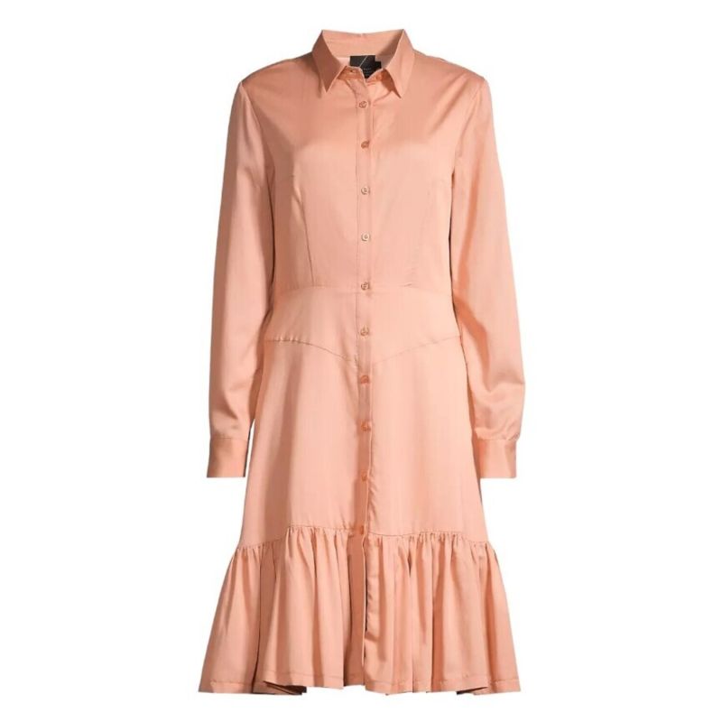 Button Front Ruffle Dress image