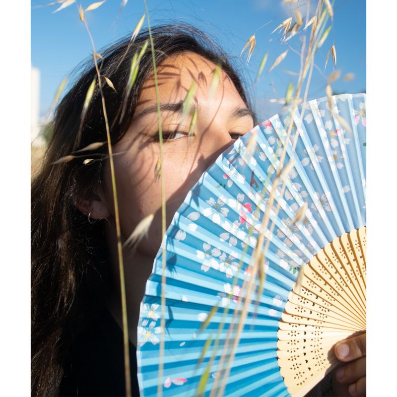 Hand Fan - Blue image