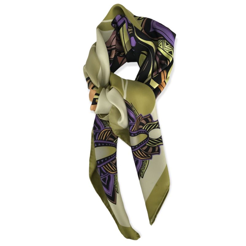 Bwindi Monkey Silk Twill Scarf image