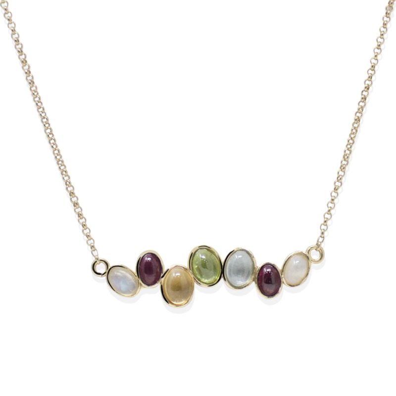 Cosmo Gold-Plated Multicolor Necklace image