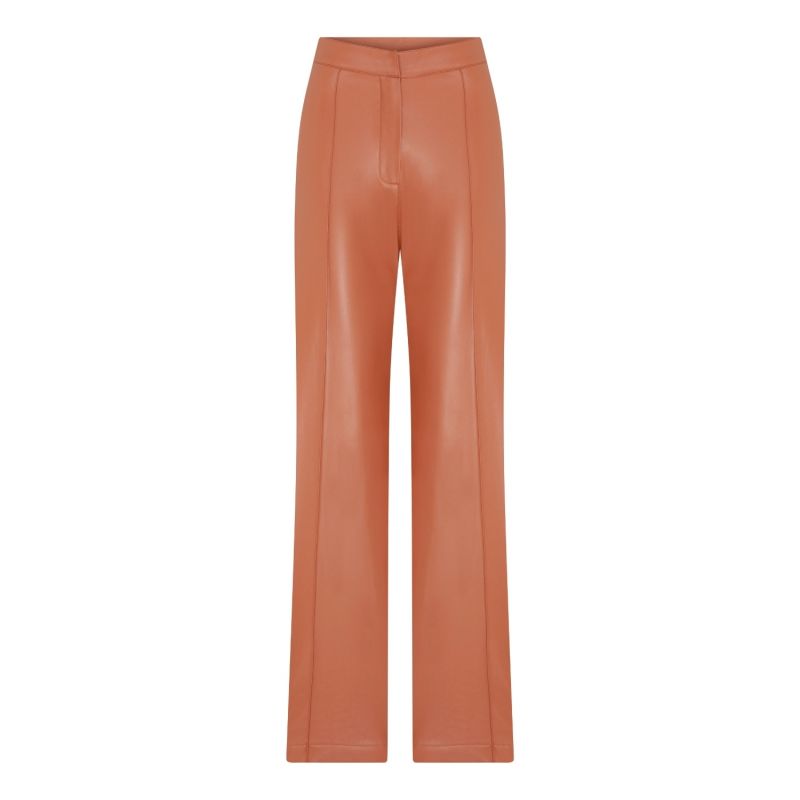 Alba Vegan Leather Wide-Leg Trousers image