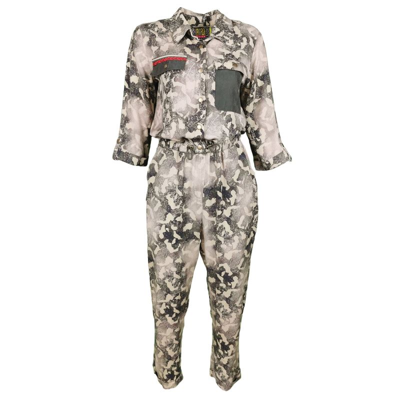 Camo Print Viscose Jumpsuit image