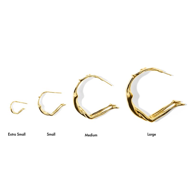 Gold Scarlett Large Hoops image