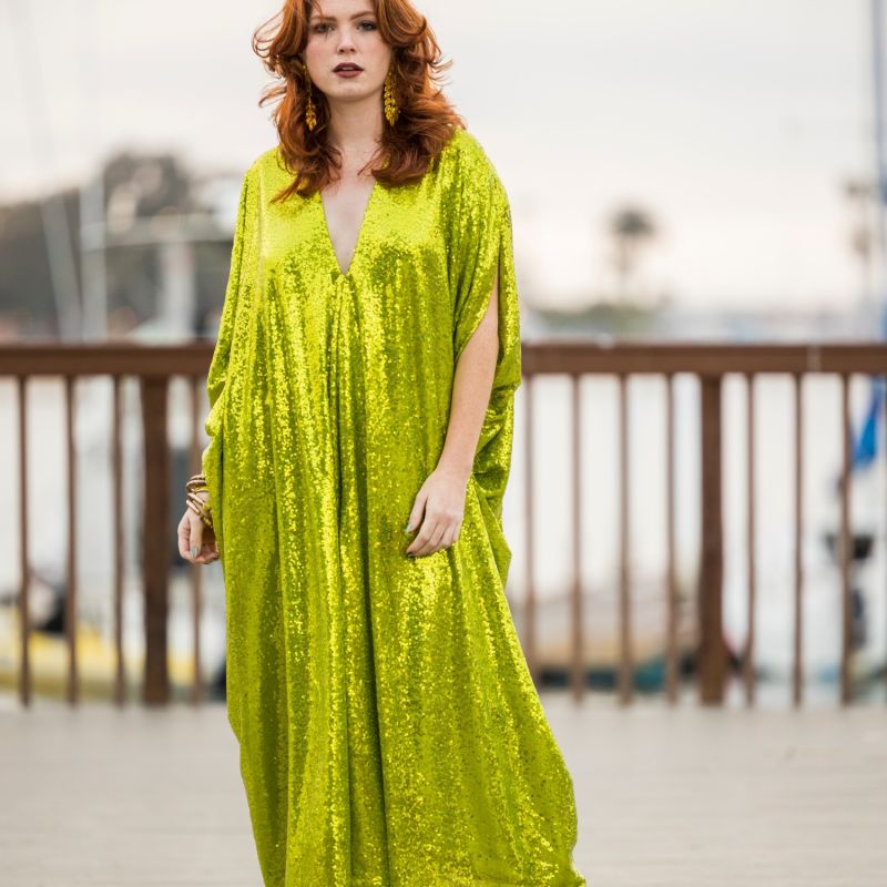 Acid Sequin Caftan image