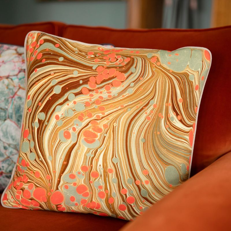 Sand Swirl Linen Cushion image