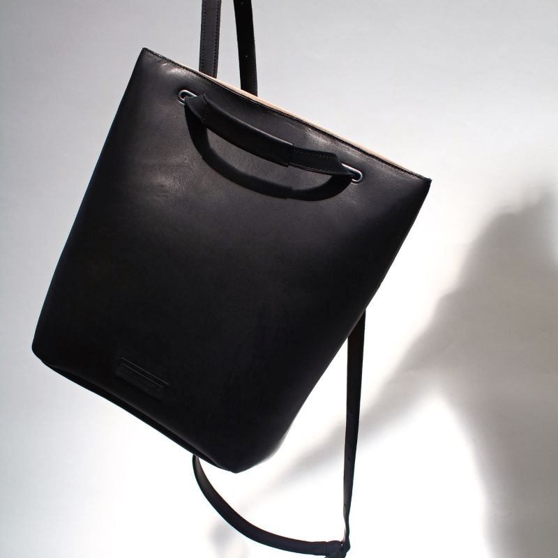 Convertible Tote Backpack Leather image