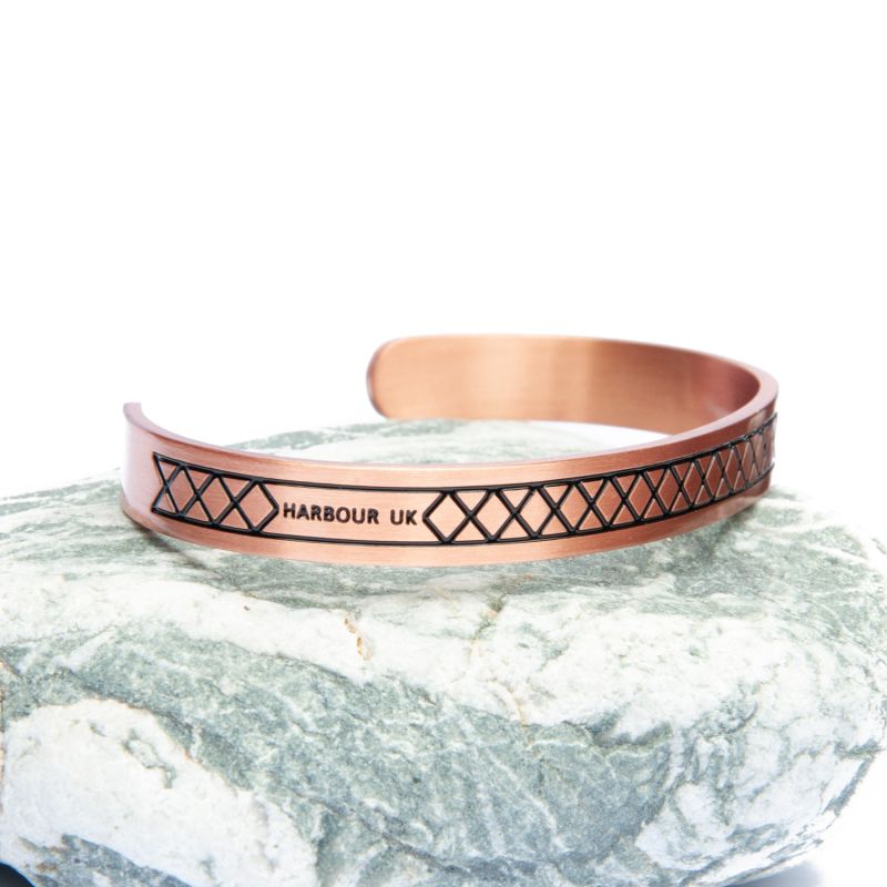 Viking Solid Copper Cuff For Men. Eir image