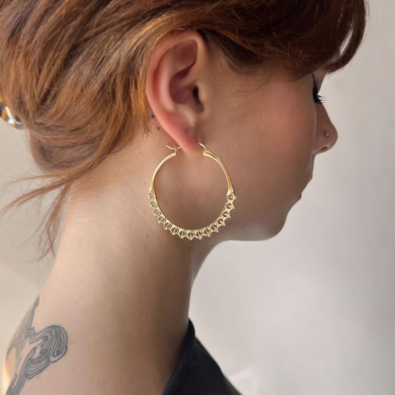 Calla Hoops Gold Large image