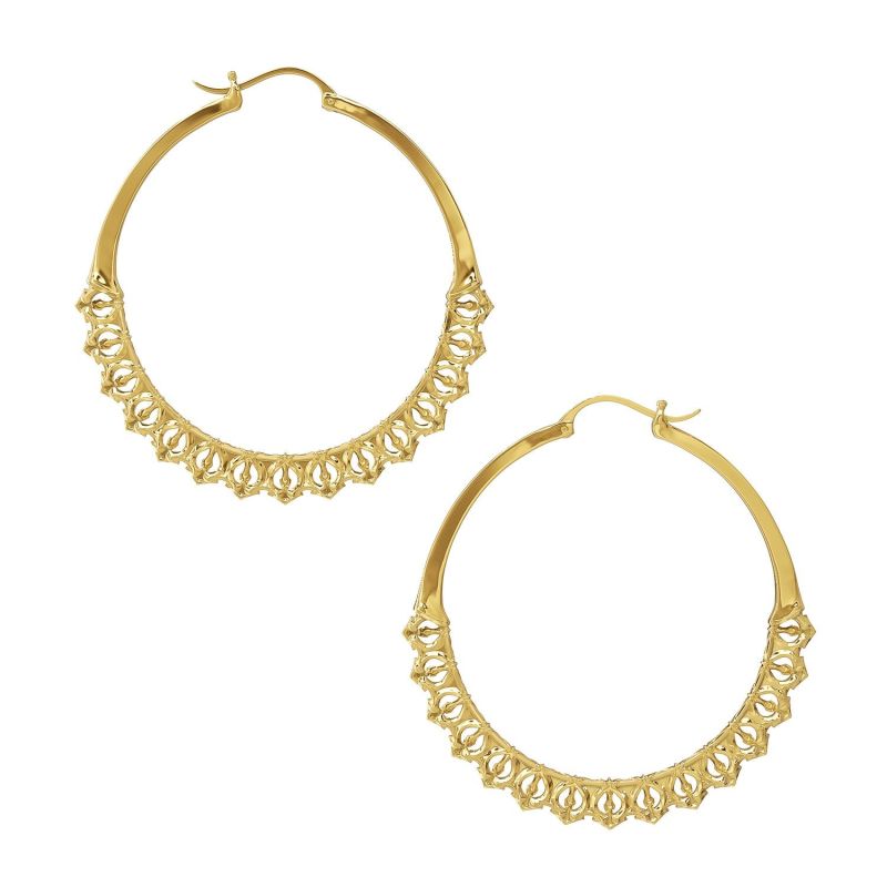 Calla Hoops Gold Large image