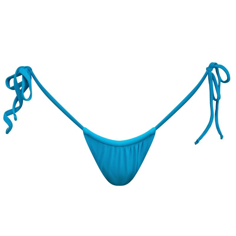 Calliope Tie String Bikini Bottoms - Blue image