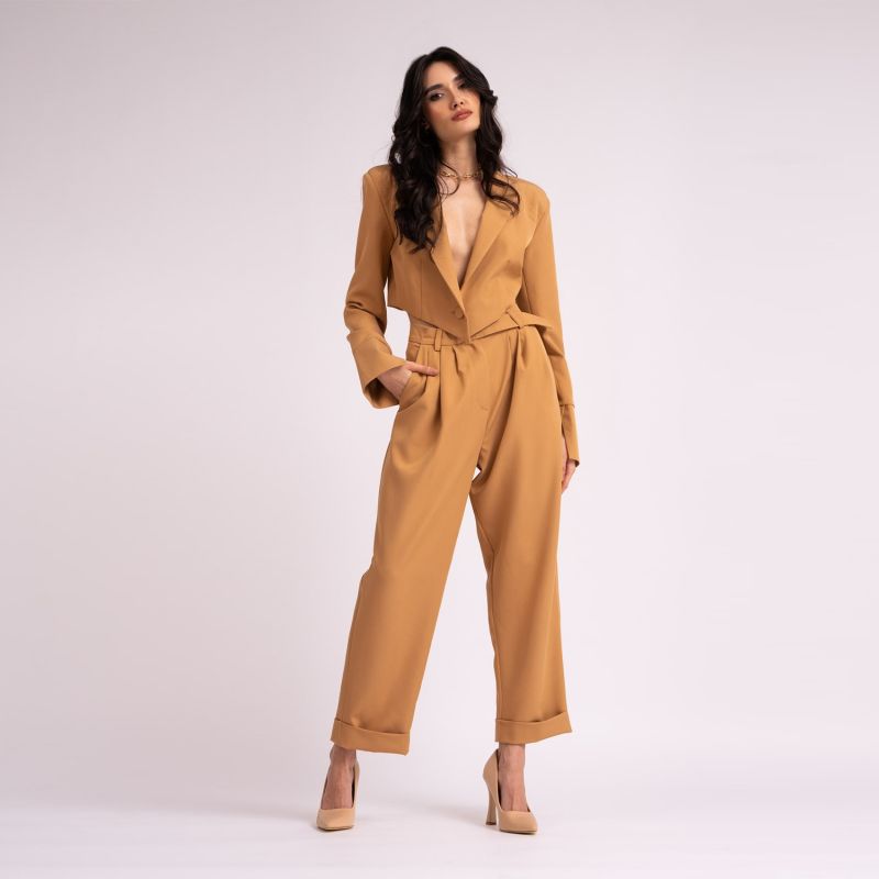 Womens camel clearance suit