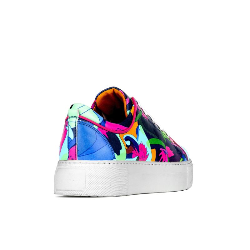 Camila - Blue & Pink Jungle - Womens Designer Sneakers image