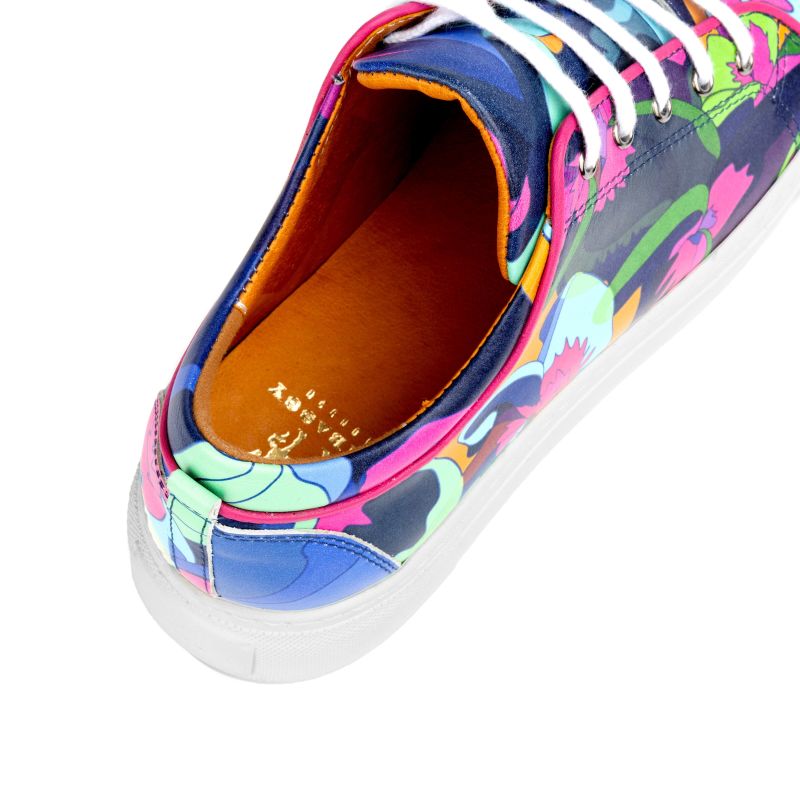 Camila - Blue & Pink Jungle - Womens Designer Sneakers image